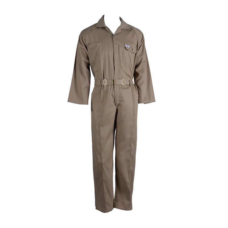 C01 Slitesterk brun multi-pocket arbeidsklær