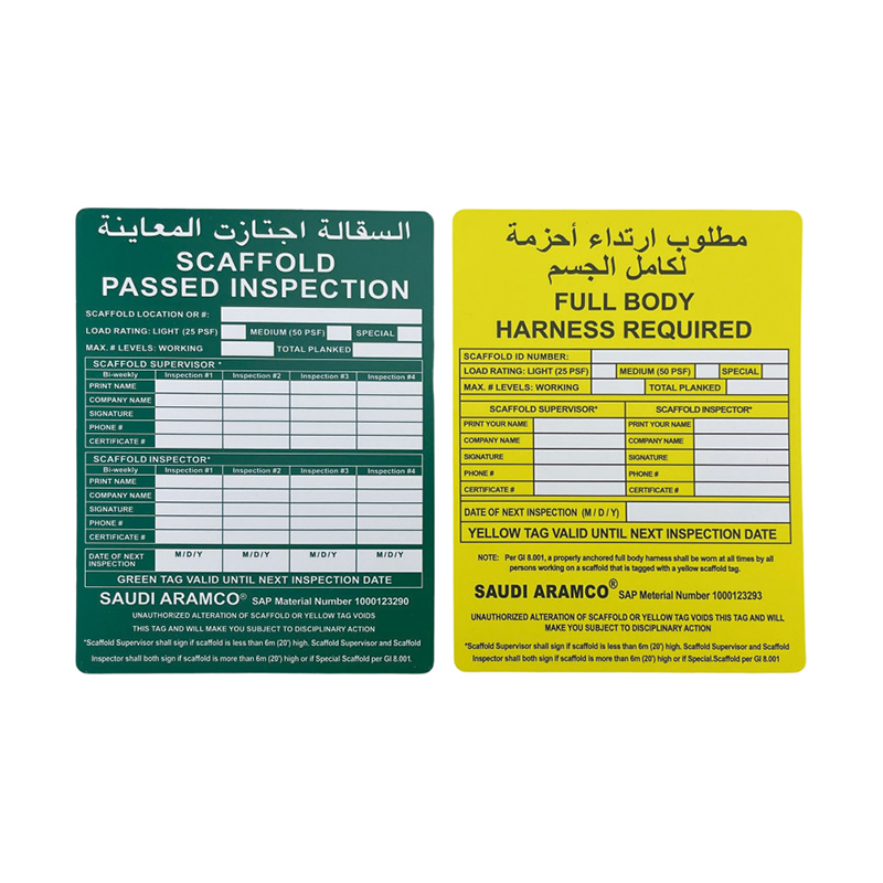 OP023 Sikre stillasmerker Matt-finish utendørs slitesterk